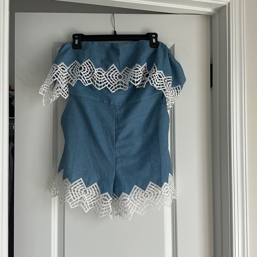 Bardot Denim Romper